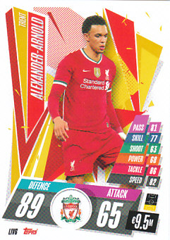 Trent Alexander-Arnold Liverpool 2020/21 Topps Match Attax CL #LIV06